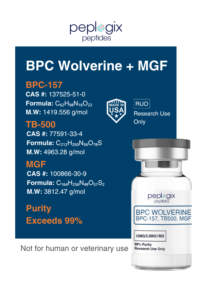 BPC Wolverine + MGF - 10mg / 2.5mg / 1mg
