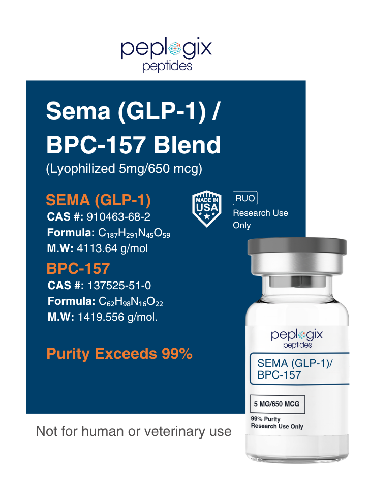 Sema (GLP-1) / BPC-157 - 5mg / 650mcg