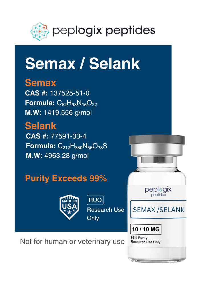 Semax / Selank - 10mg / 10mg