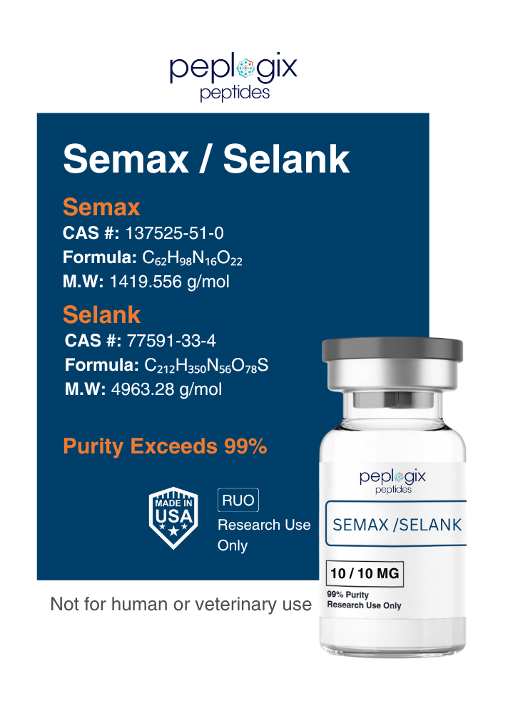 Semax / Selank - 10mg / 10mg