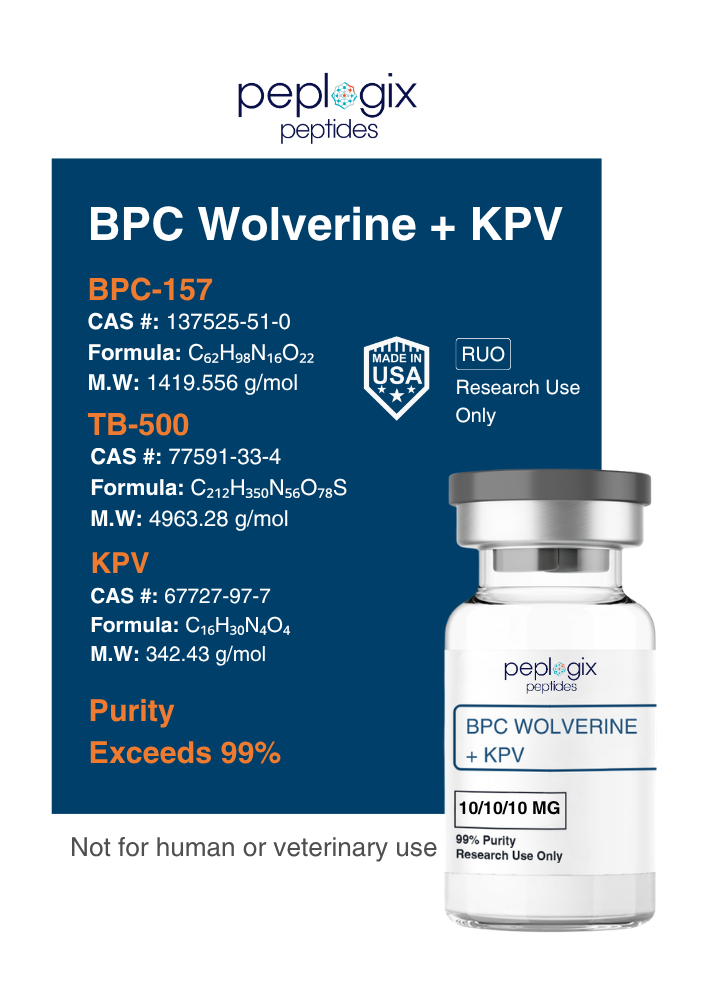 BPC Wolverine + KPV – 10mg / 10mg / 10mg