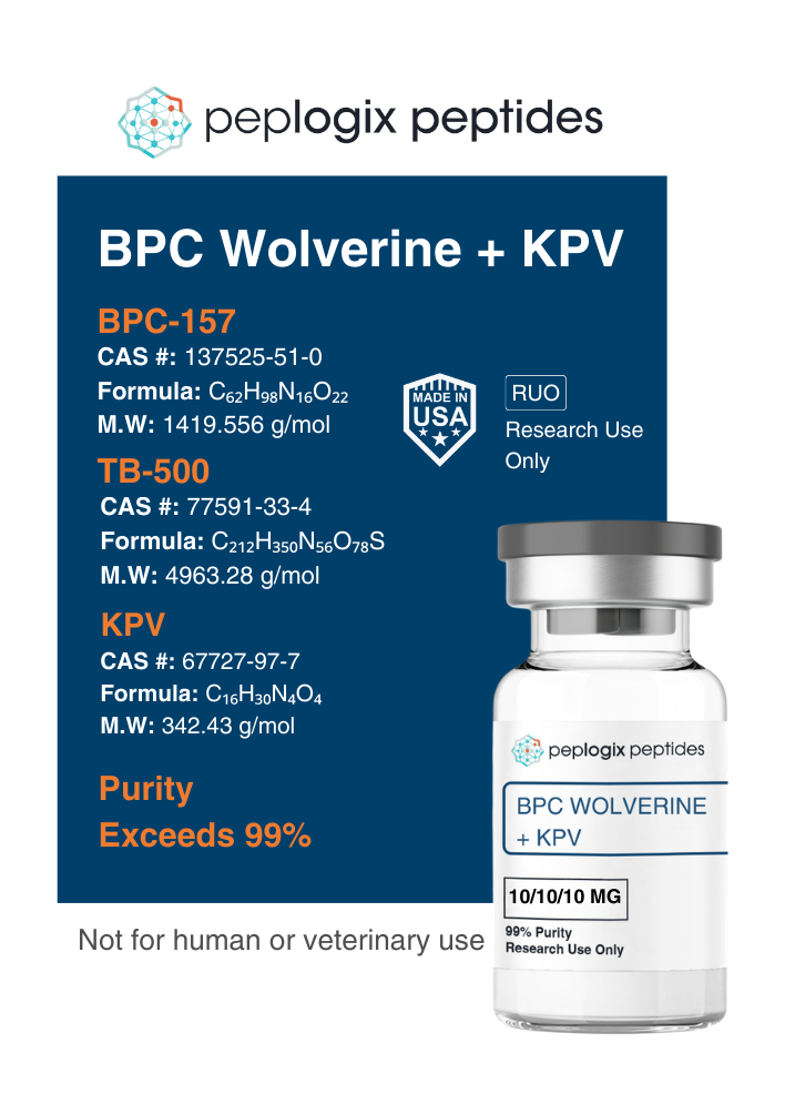 BPC Wolverine + KPV – 10mg / 10mg / 10mg