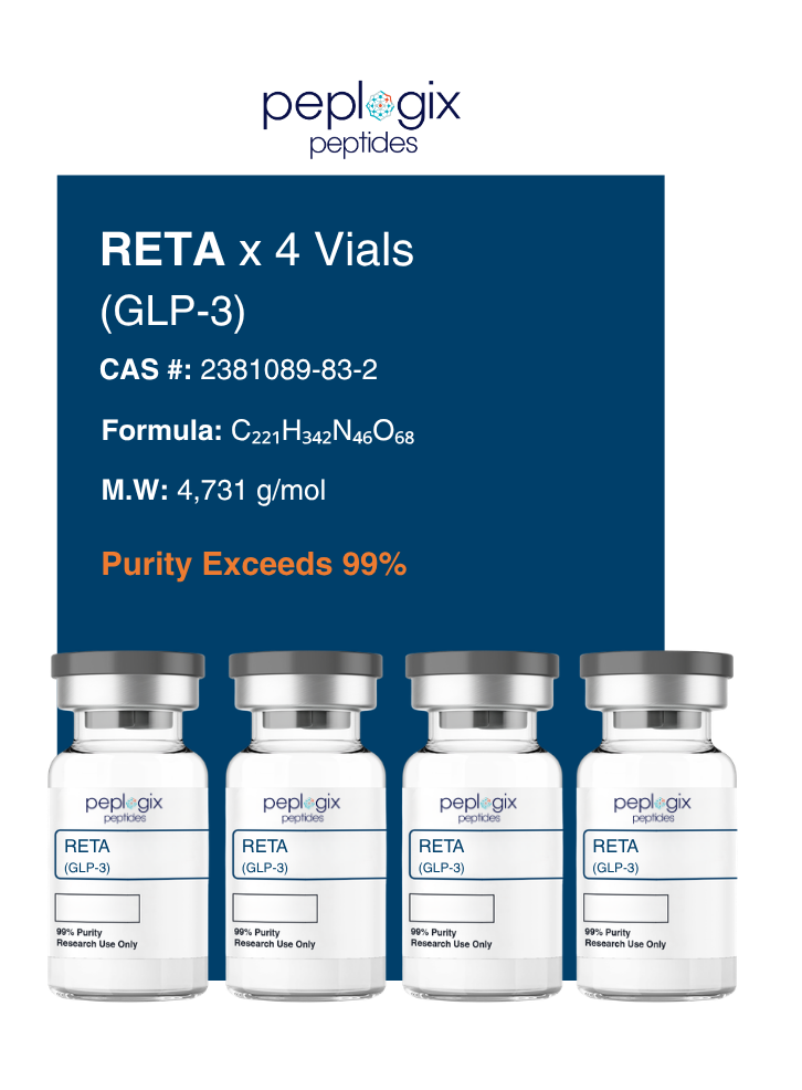 Reta (GLP-3) x 4 Single Dose Vials