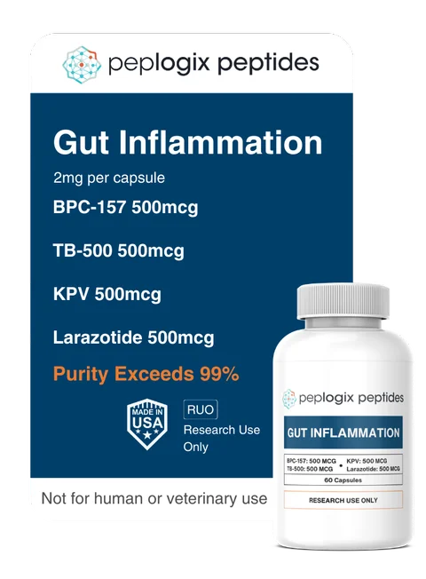 larazotide bpc 157 leaky gut BPC-157 for Injury Recovery and Health: A Regenerative Peptide with Strong Potential Leaky Gut Peptides Explained: Gut Inflammation (60 Capsules) (Stable